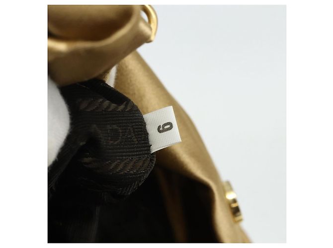 PRADA Chain Tote Bag Satin Gold - vista 21