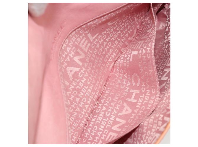 CHANEL Chain Shoulder Bag Patent Leather Pink Silver CC - vista 22