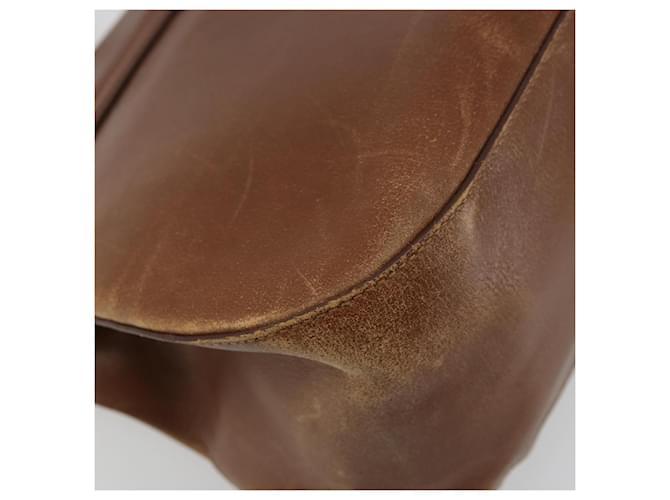 PRADA Shoulder Bag Leather Brown Gold - vista 13