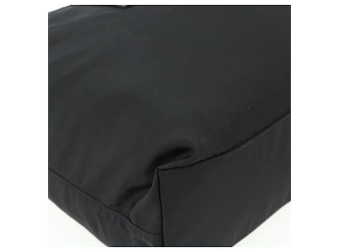 PRADA Tote Bag Nylon Black Silver - vista 13