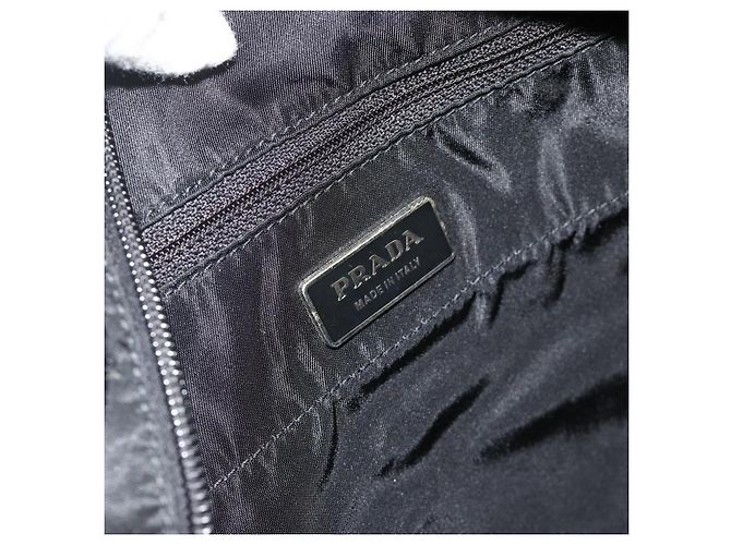 PRADA Tote Bag Nylon Black Silver - vista 16