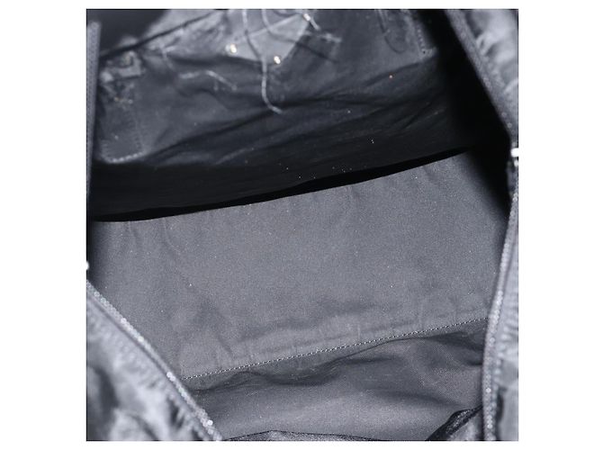 PRADA Tote Bag Nylon Black Silver - vista 17