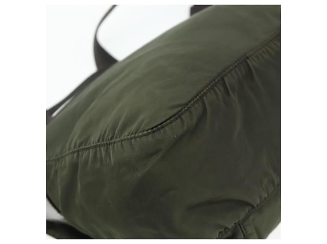 PRADA Shoulder Bag Nylon Khaki Silver - vista 13