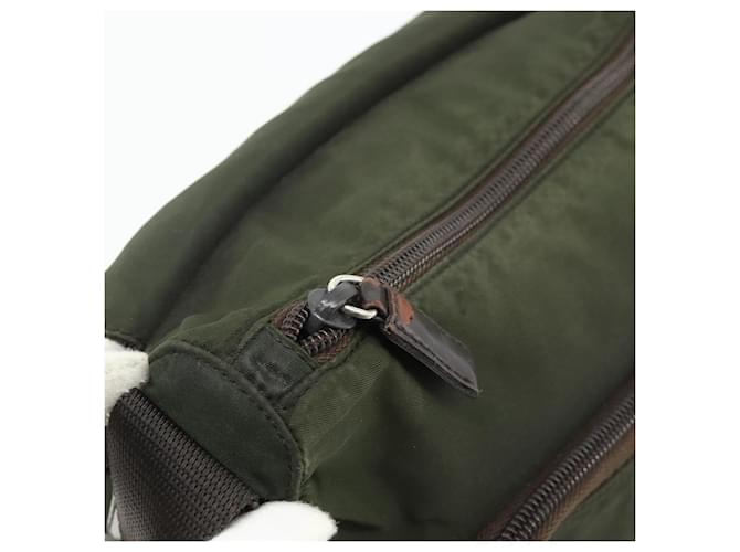 PRADA Shoulder Bag Nylon Khaki Silver - vista 20