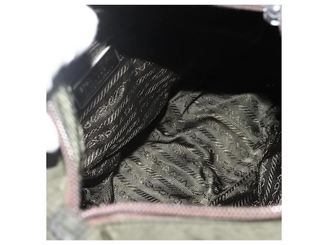 PRADA Shoulder Bag Nylon Khaki Silver - vista 23