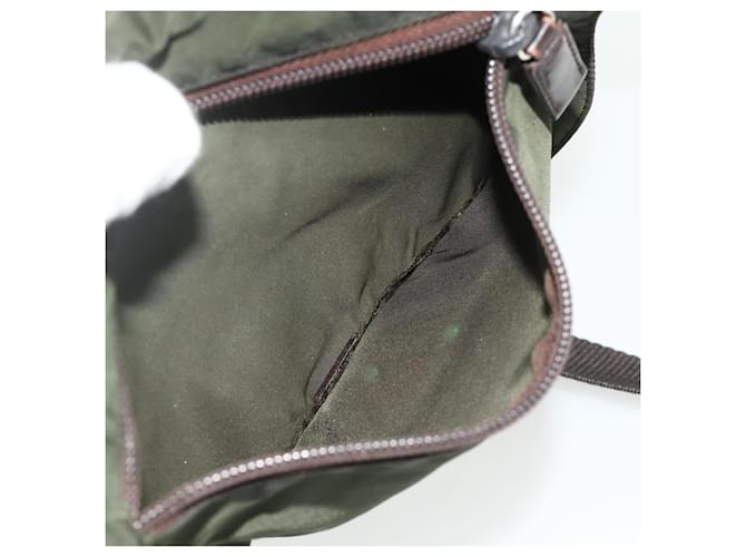 PRADA Shoulder Bag Nylon Khaki Silver - vista 29