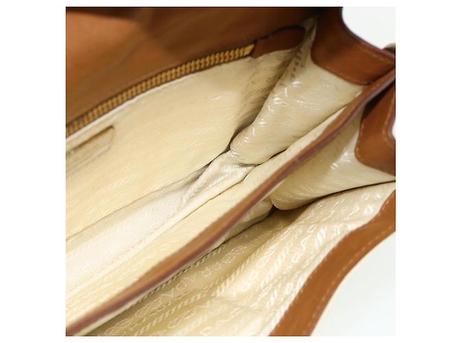 PRADA Shoulder Bag Nylon Ivory Gold - vista 18