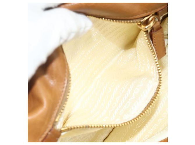 PRADA Shoulder Bag Nylon Ivory Gold - vista 21