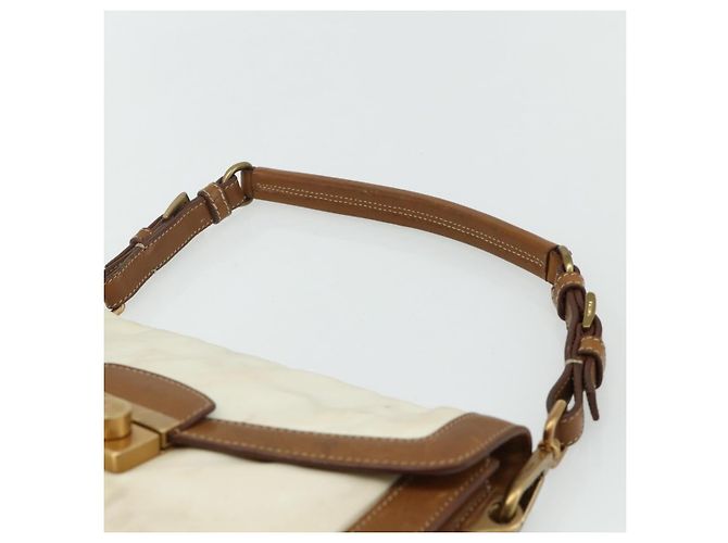 PRADA Shoulder Bag Nylon Ivory Gold - vista 8
