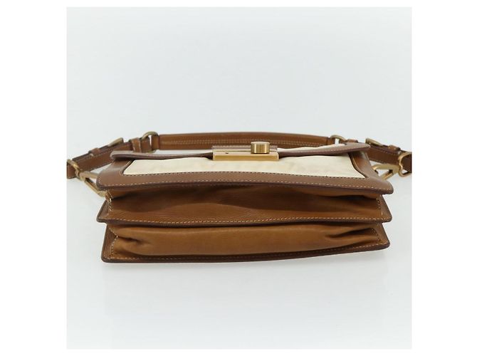 PRADA Shoulder Bag Nylon Ivory Gold - vista 9