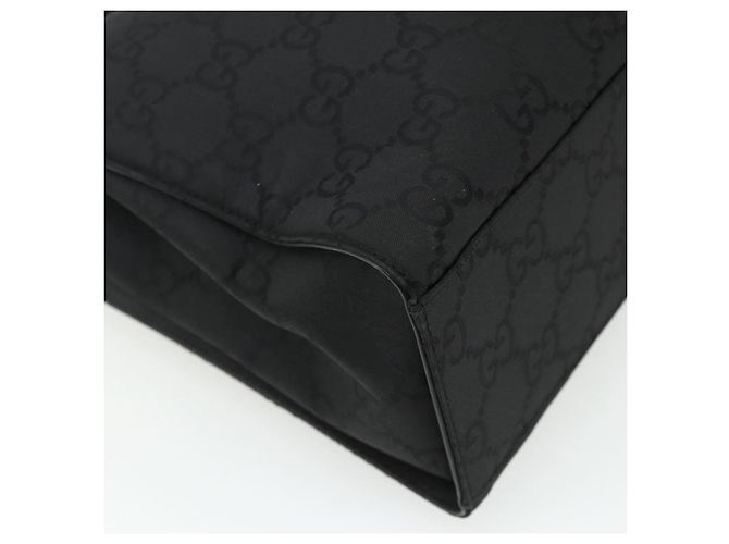 GUCCI Bamboo GG Canvas Hand Bag 2way Black Silver 002 1016 - vista 15
