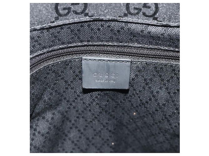 GUCCI Bamboo GG Canvas Hand Bag 2way Black Silver 002 1016 - vista 16