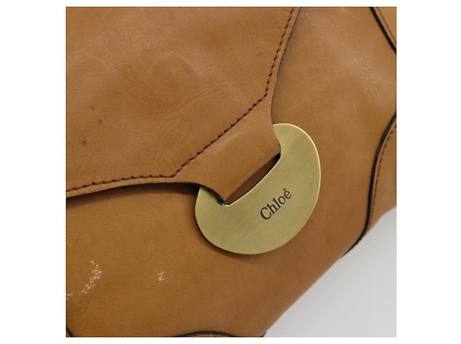 Chloé Chloe Shoulder Bag Leather Beige Gold - vista 15