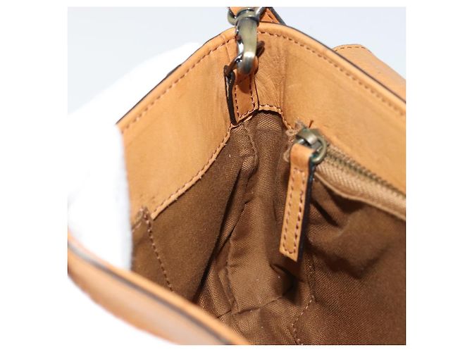 Chloé Chloe Shoulder Bag Leather Beige Gold - vista 19