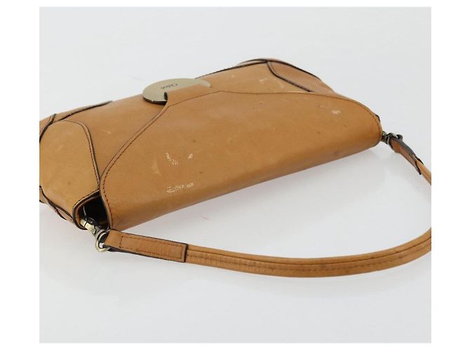 Chloé Chloe Shoulder Bag Leather Beige Gold - vista 6