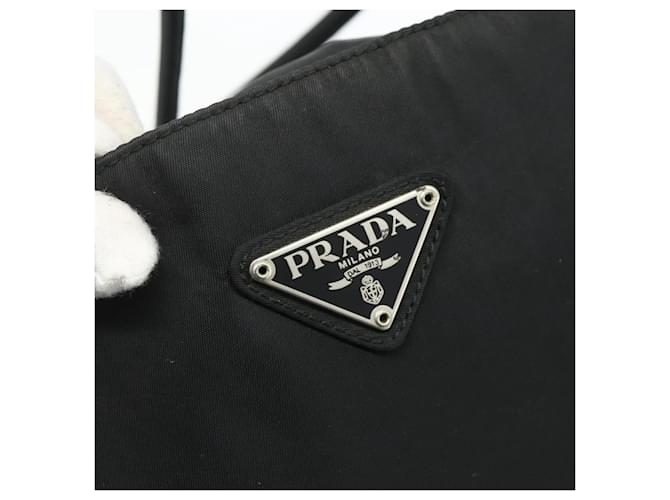 PRADA Tote Bag Nylon Black Silver - vista 14
