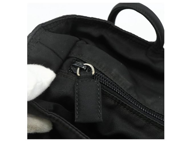 PRADA Tote Bag Nylon Black Silver - vista 15