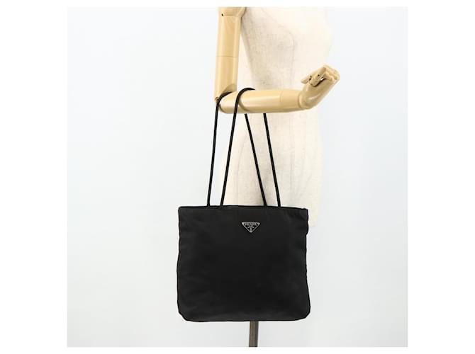 PRADA Tote Bag Nylon Black Silver - vista 23