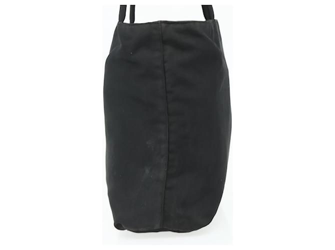 PRADA Tote Bag Nylon Black Silver - vista 5