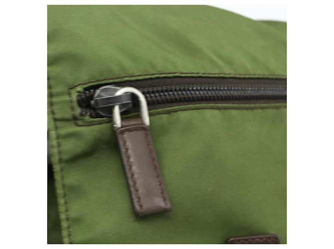PRADA Shoulder Bag Nylon Khaki Silver - vista 17