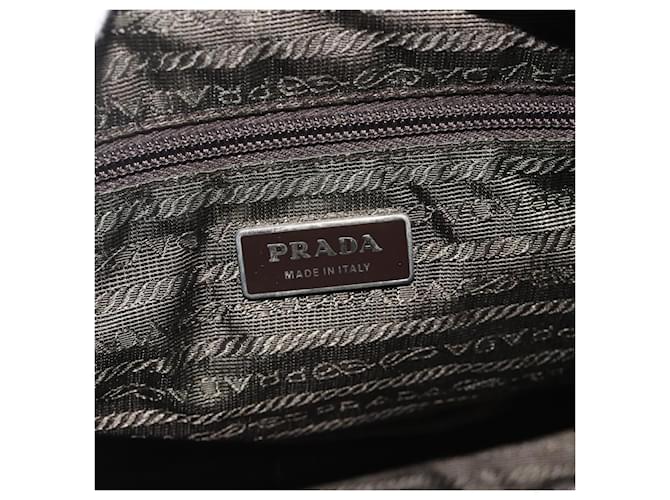PRADA Shoulder Bag Nylon Khaki Silver - vista 21