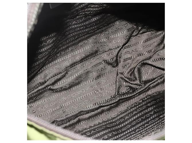 PRADA Shoulder Bag Nylon Khaki Silver - vista 22