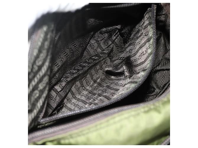 PRADA Shoulder Bag Nylon Khaki Silver - vista 26