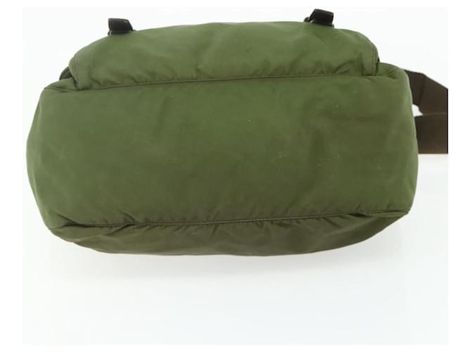 PRADA Shoulder Bag Nylon Khaki Silver - vista 9
