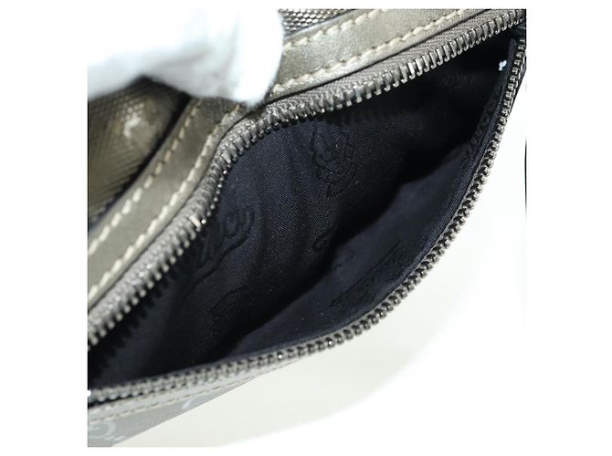 GUCCI GG Implementation Shoulder Bag PVC Gray Silver 201447 - vista 16