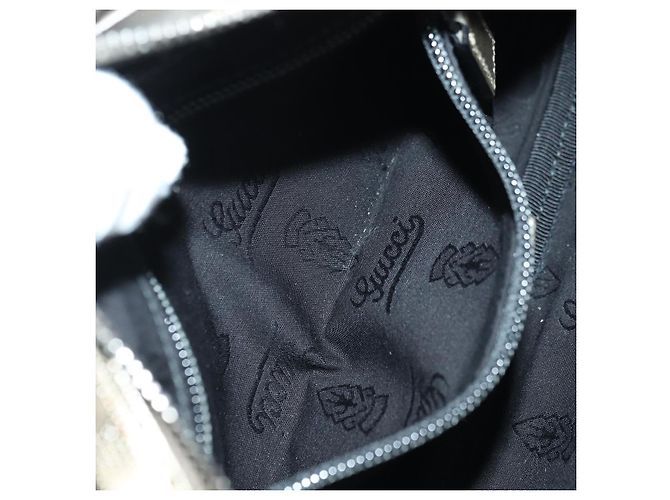 GUCCI GG Implementation Shoulder Bag PVC Gray Silver 201447 - vista 23