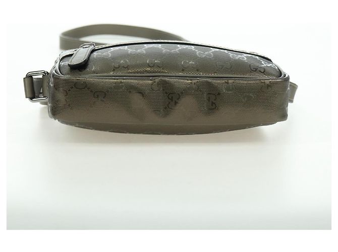 GUCCI GG Implementation Shoulder Bag PVC Gray Silver 201447 - vista 9
