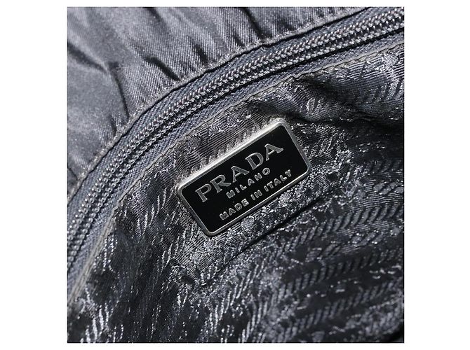 PRADA Handtasche Nylon Black Silver - Ansicht 18