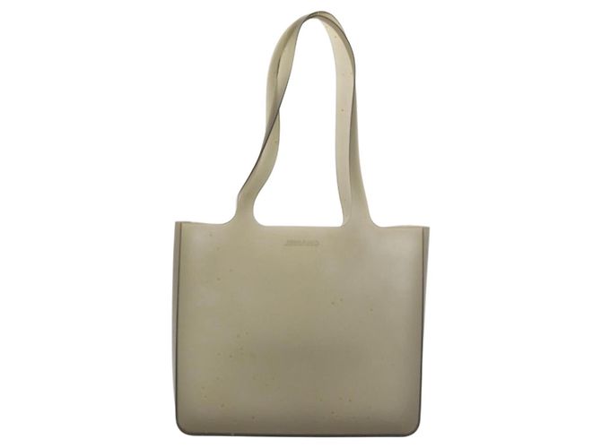 CHANEL Tote Bag Rubber Gray Silver CC - vista 3