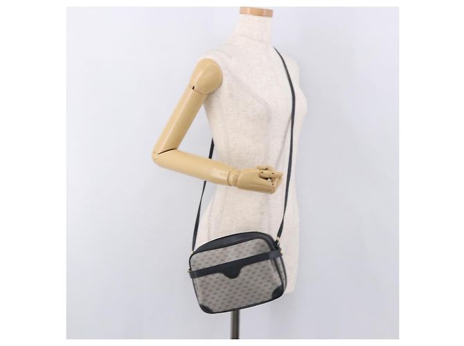 GUCCI Micro GG Supreme Shoulder Bag PVC Navy Gold - vista 24