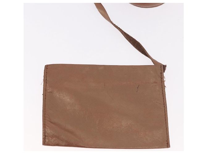 FENDI Shoulder Bag Leather 2way Bronze Gold - vista 25