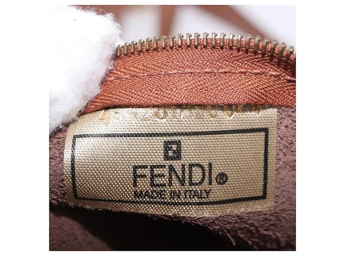 FENDI Shoulder Bag Leather 2way Bronze Gold - vista 28