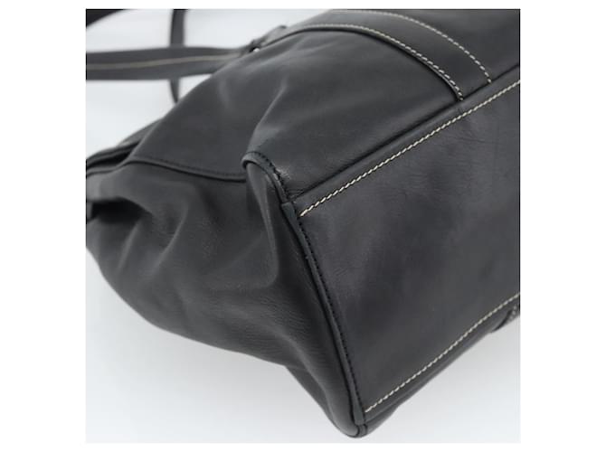 PRADA Tote Bag Leather Black Silver - vista 13