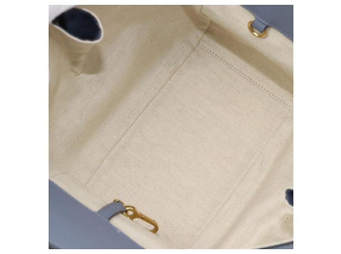 LOEWE Hammock Small Hand Bag Leather 2way Light Blue Gold - vista 10