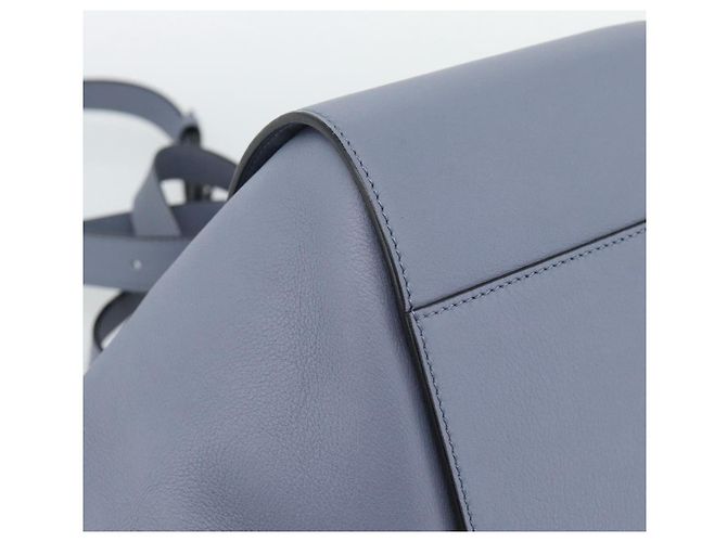 LOEWE Hammock Small Hand Bag Leather 2way Light Blue Gold - vista 18
