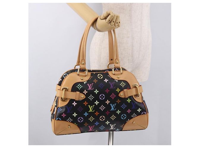 LOUIS VUITTON Monogram Multicolor Claudia Hand Bag Black M40194 - vista 22