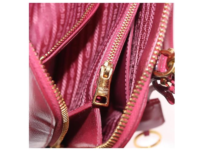 PRADA Hand Bag Saffiano Leather 2way Pink Gold - vista 30