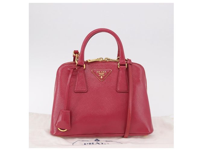 PRADA Hand Bag Saffiano Leather 2way Pink Gold - vista 34