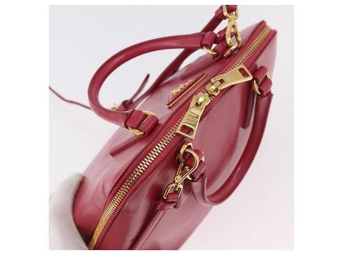 PRADA Hand Bag Saffiano Leather 2way Pink Gold - vista 6