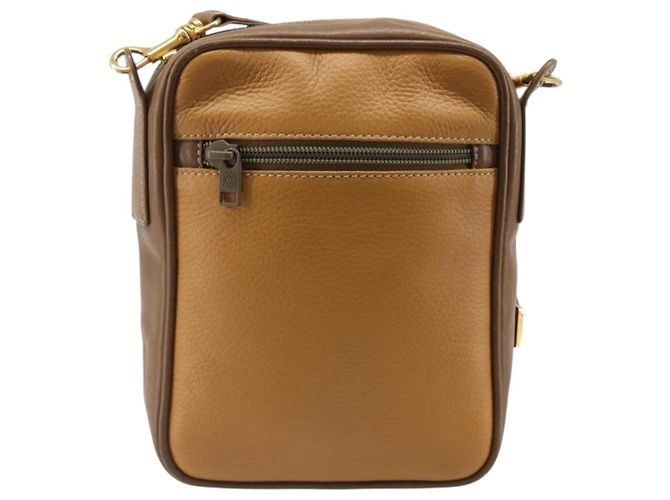 LOEWE Shoulder Bag Leather Brown gold - vista 2