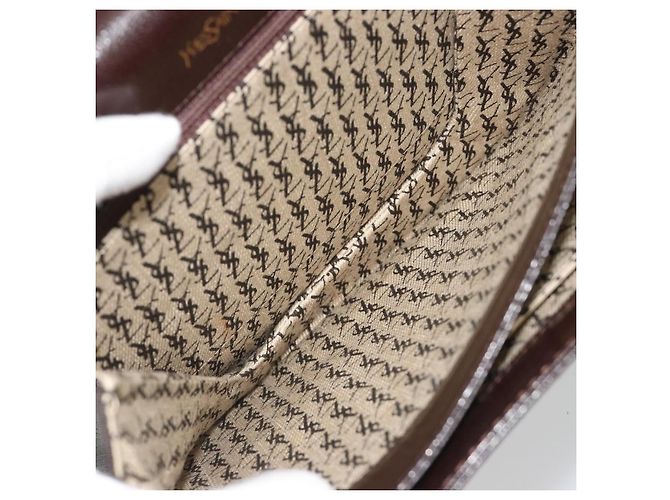 SAINT LAURENT Shoulder Bag Leather Brown Gold - vista 18