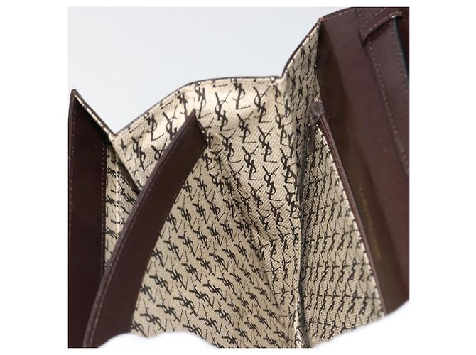 SAINT LAURENT Shoulder Bag Leather Brown Gold - vista 20