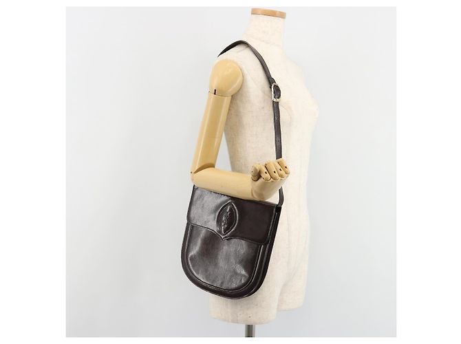 SAINT LAURENT Shoulder Bag Leather Brown Gold - vista 25