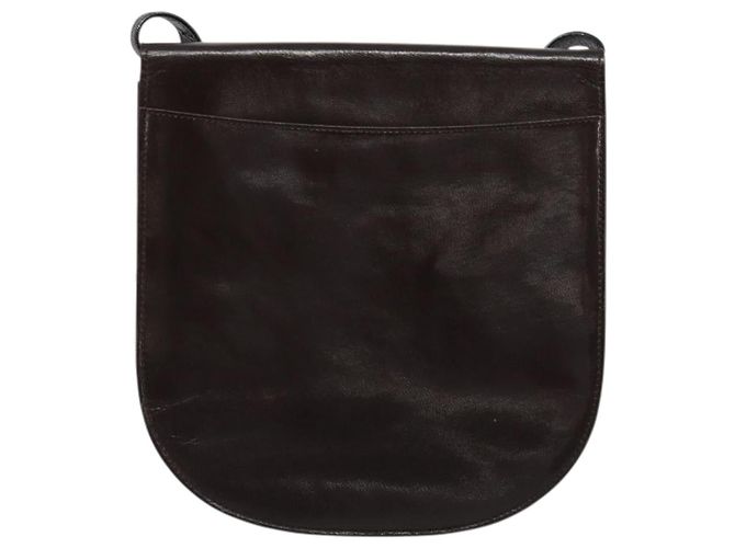 SAINT LAURENT Shoulder Bag Leather Brown Gold - vista 3