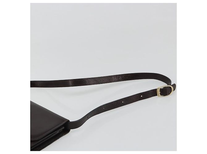 SAINT LAURENT Shoulder Bag Leather Brown Gold - vista 8