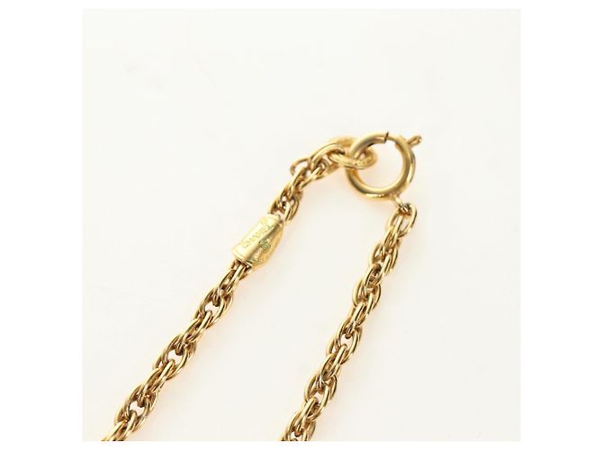 CHANEL COCO Mark Necklace metal Gold Tone CC - vista 10